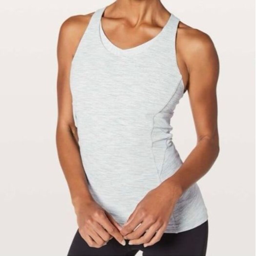 Lululemon Stash N Run Tank Wee Are From Space Nimbus/Light Coral (6) #186